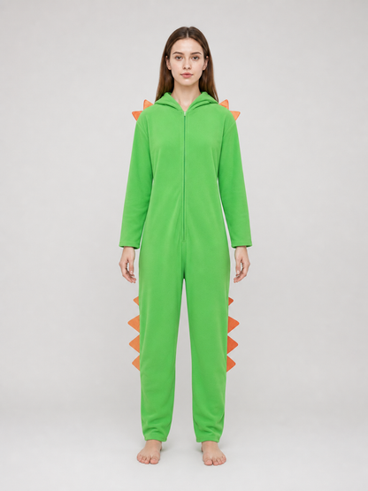 Green Hooded Dinosaur Costume