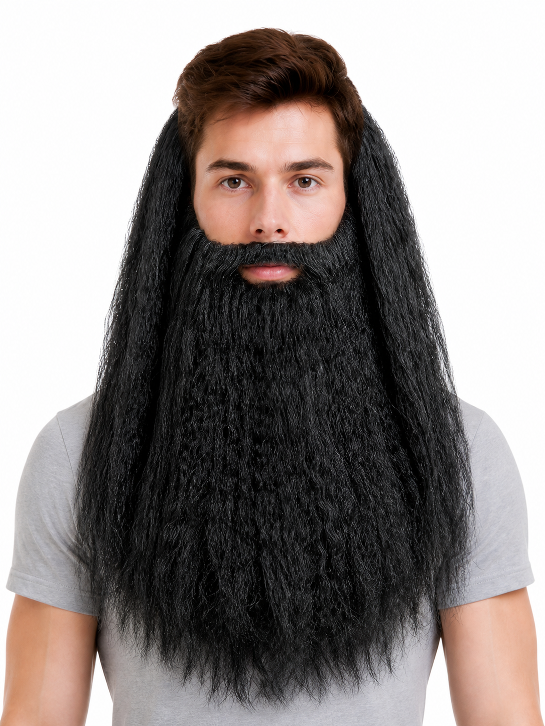 Black Wizard Wig and Beard for Halloween