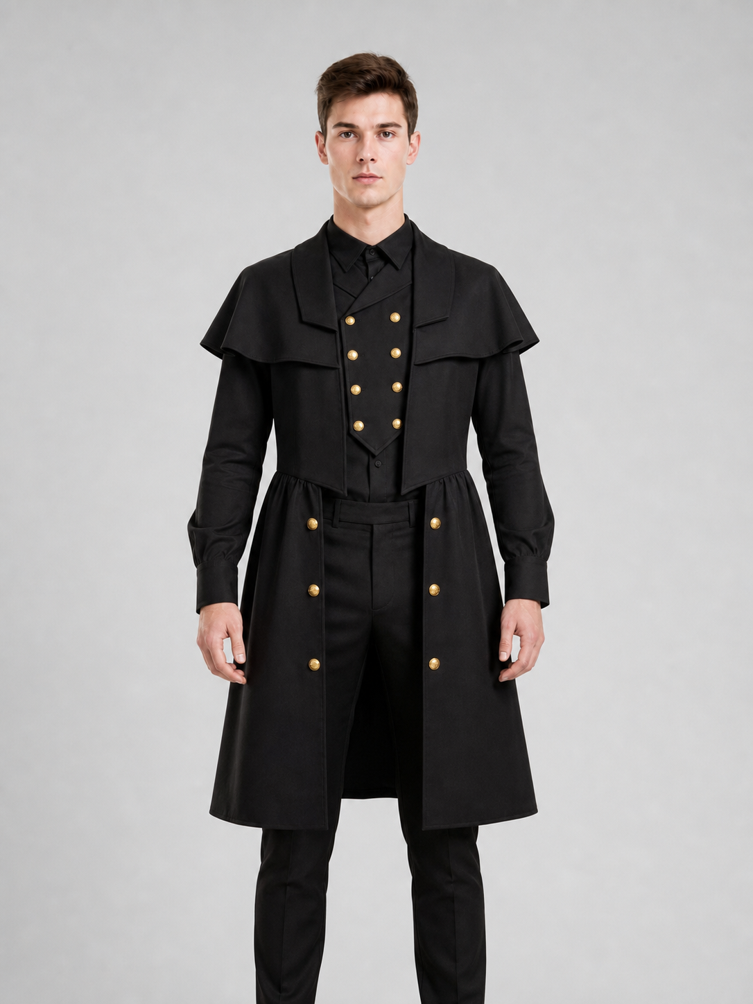 Black Plague Doctor Costume for Cosplay