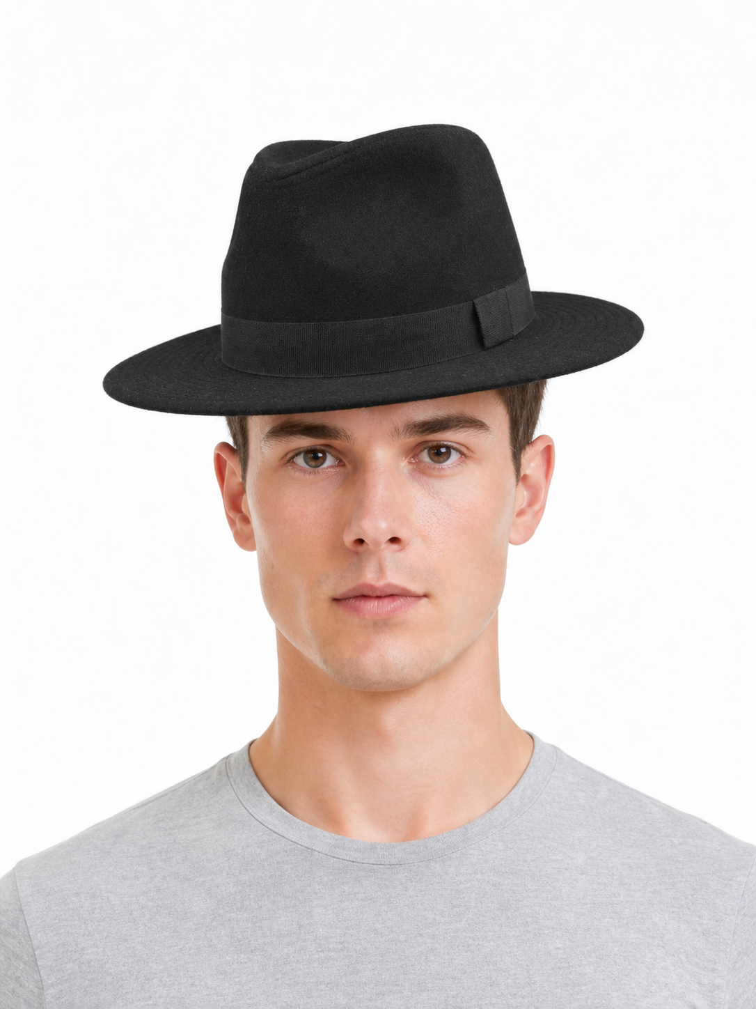 Carnival fedora hat with a wide brim