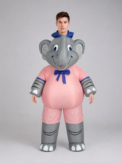 Full-size elephant mascot costume for parties