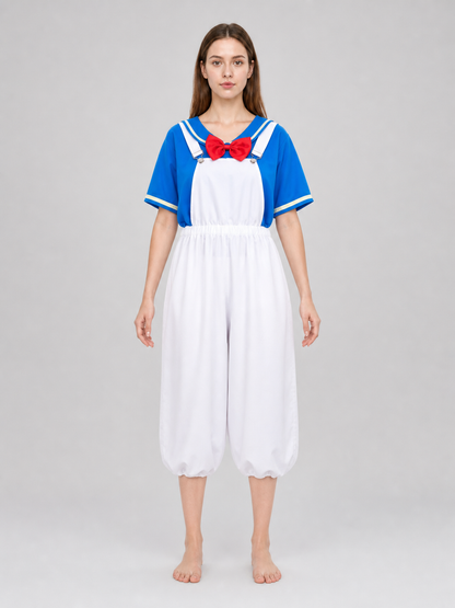 Blue and White Cosplay Costume