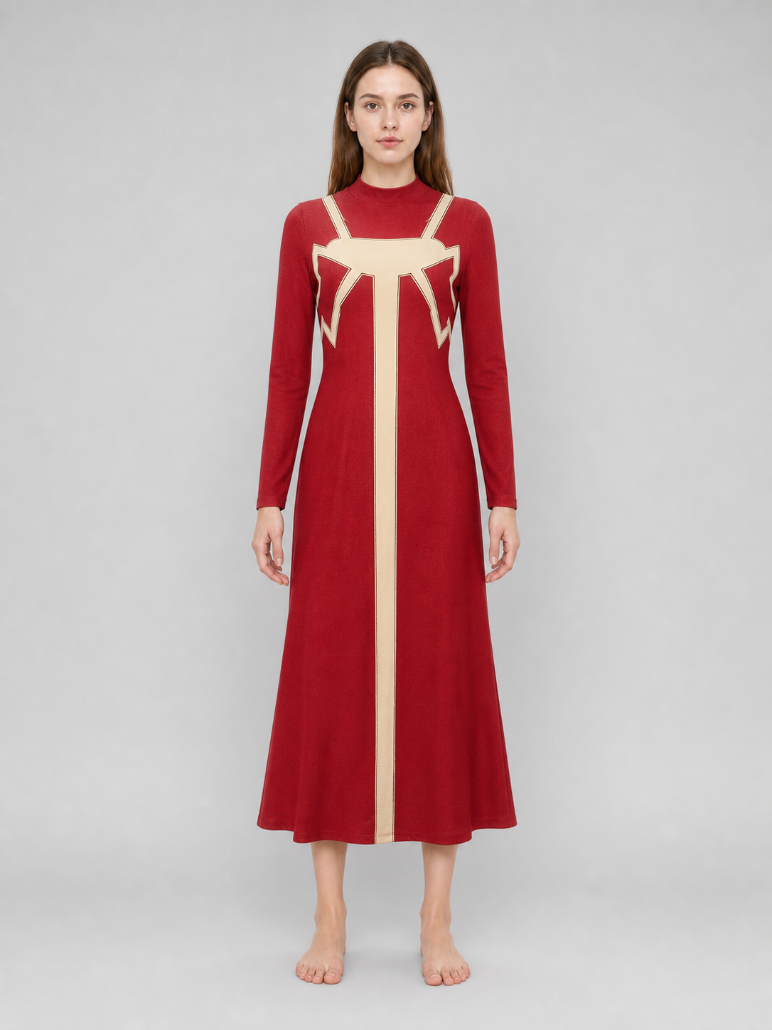 Madame Web Cosplay Costume: Red Dress