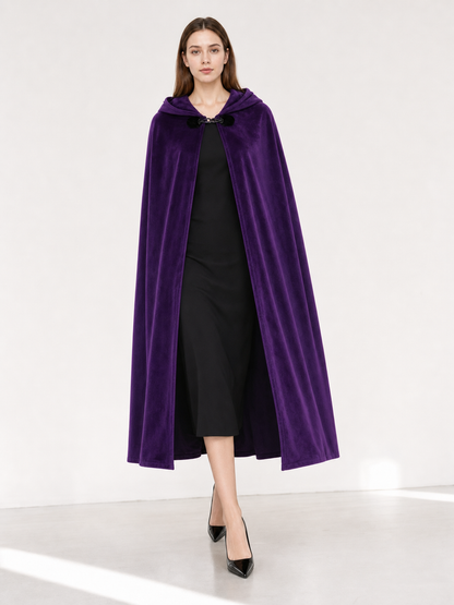 Purple Costume Cloak with Hood