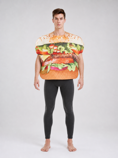 Hamburger Costume for Halloween, Parties, and Stage Performances
