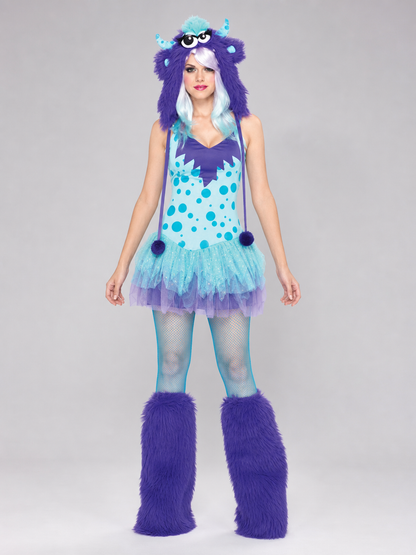 Monster cosplay costume with hood and leg warmers
