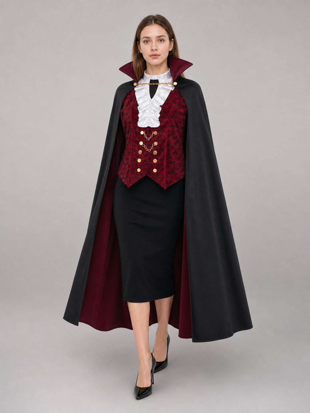 Count Costume: Victorian-Style Coat and Vest with Jabot