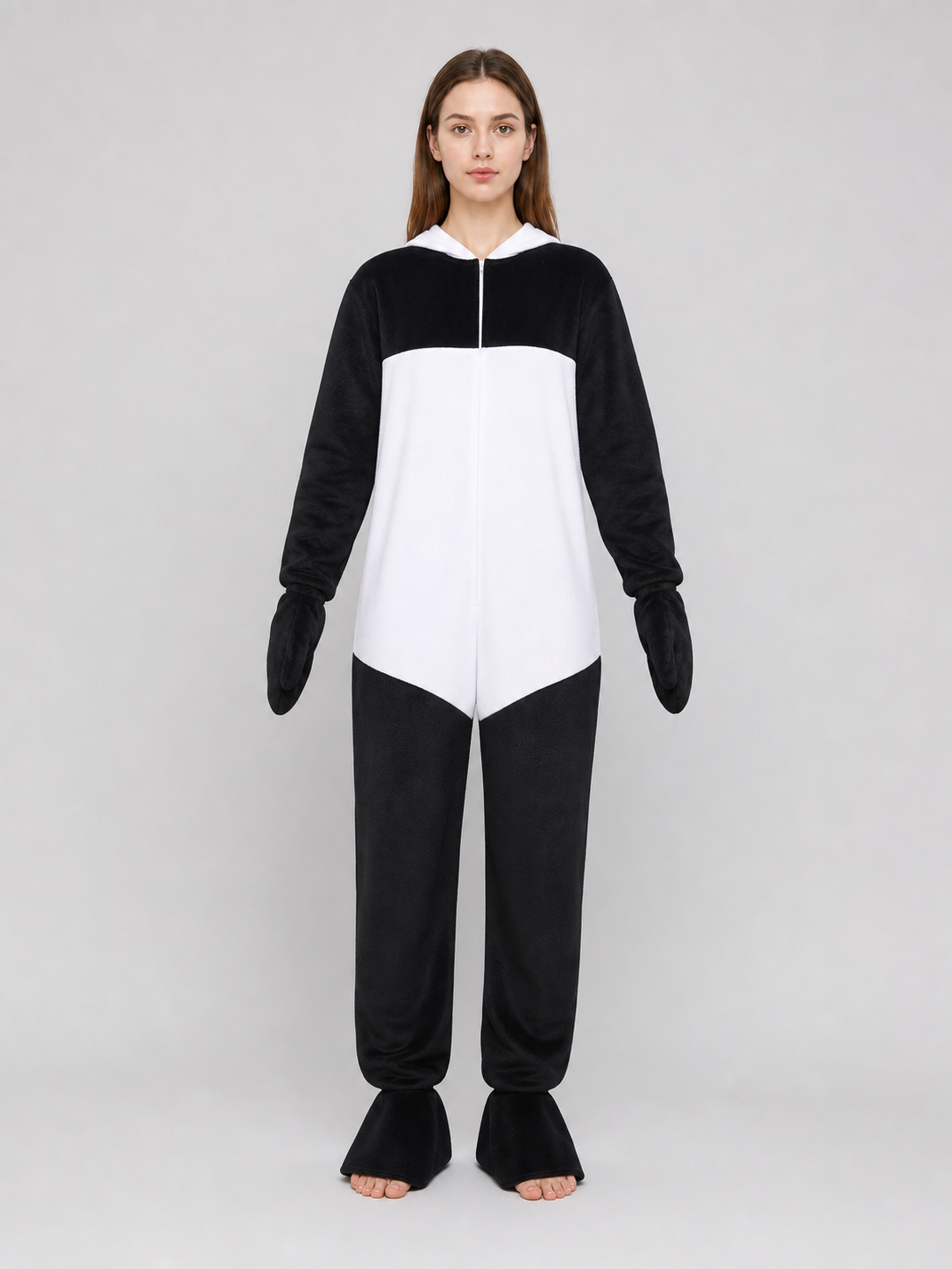 One-piece panda costume for cosplay and themed events
