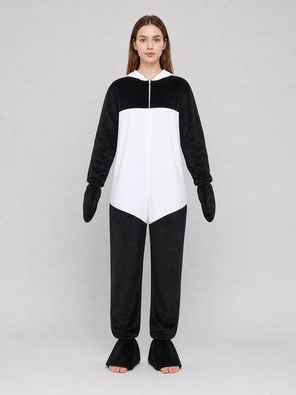 One-piece panda costume for cosplay and themed events