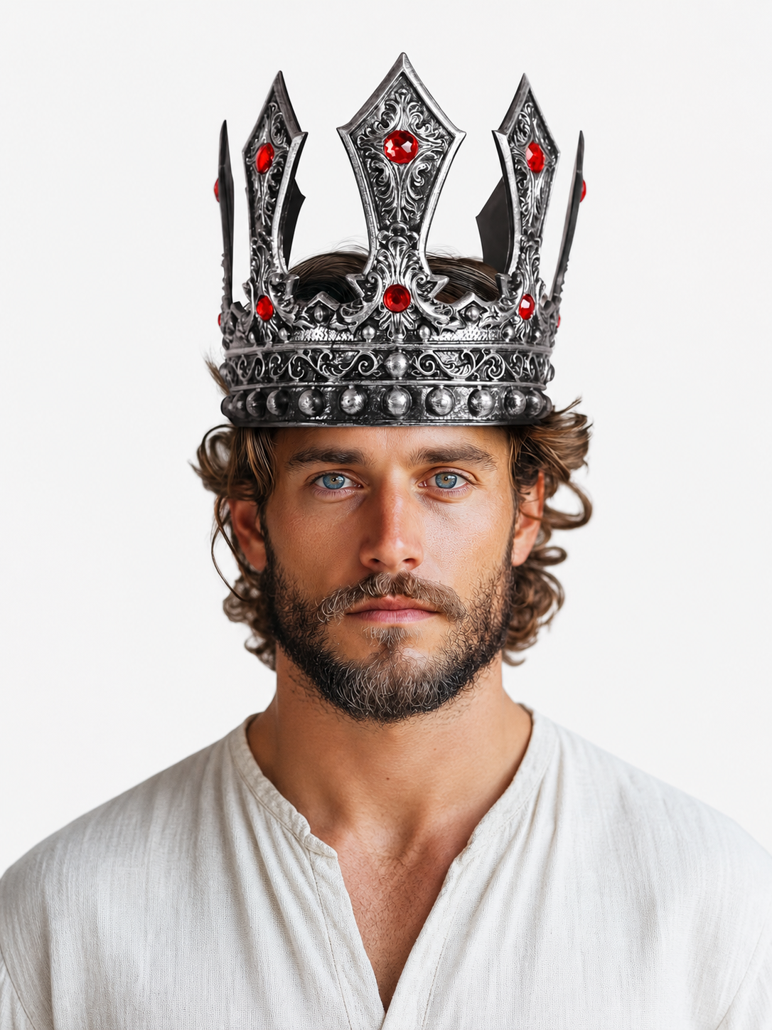 Masquerade Crown with Beads and Stones