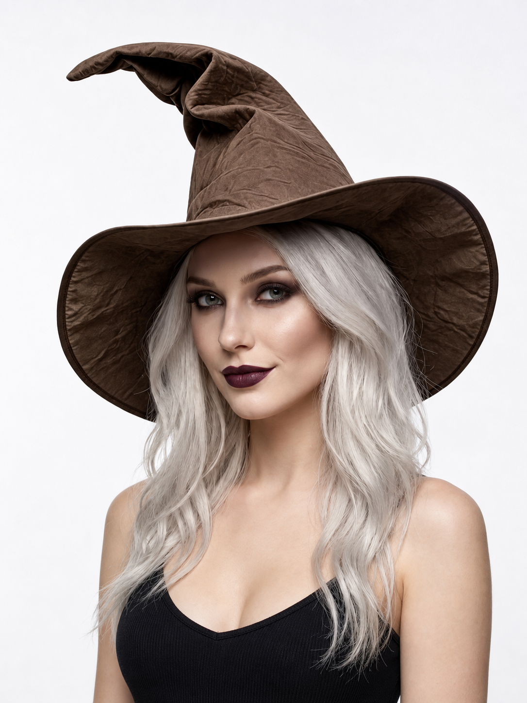 Carnival Witch Hat with Wide Brim