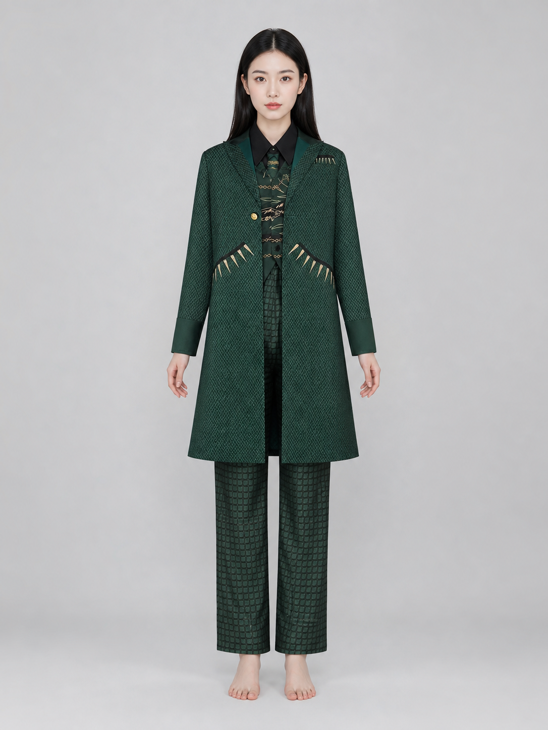 The Wizard of Oz Cosplay Costume, Green Set