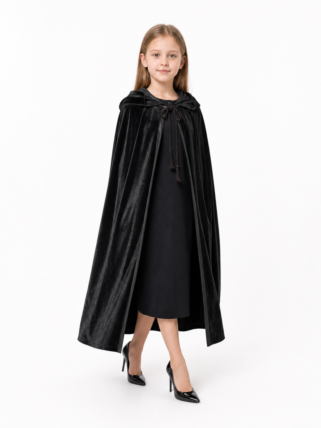 Black Hooded Costume Cape, Cosplay
