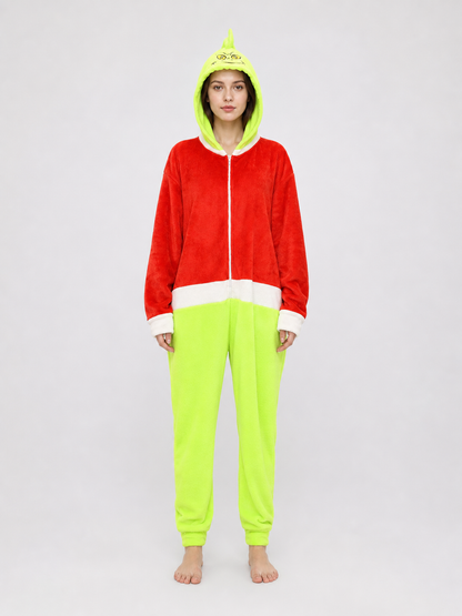 Halloween Hooded One-Piece Pajama Costume