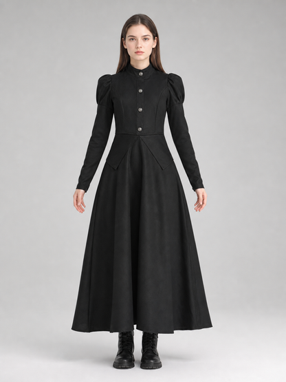 Cosplay Costume: Black Dress and Pointed Hat
