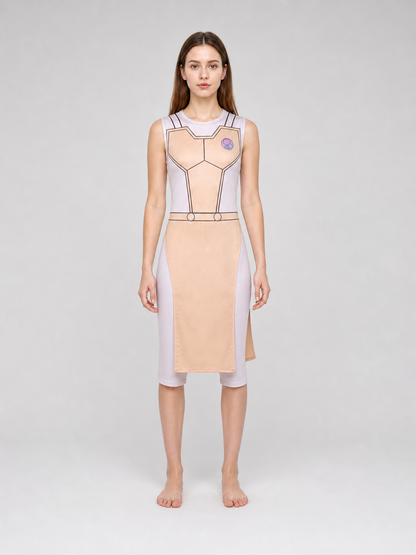 Cosplay Costume: Sleeveless Geometric Dress