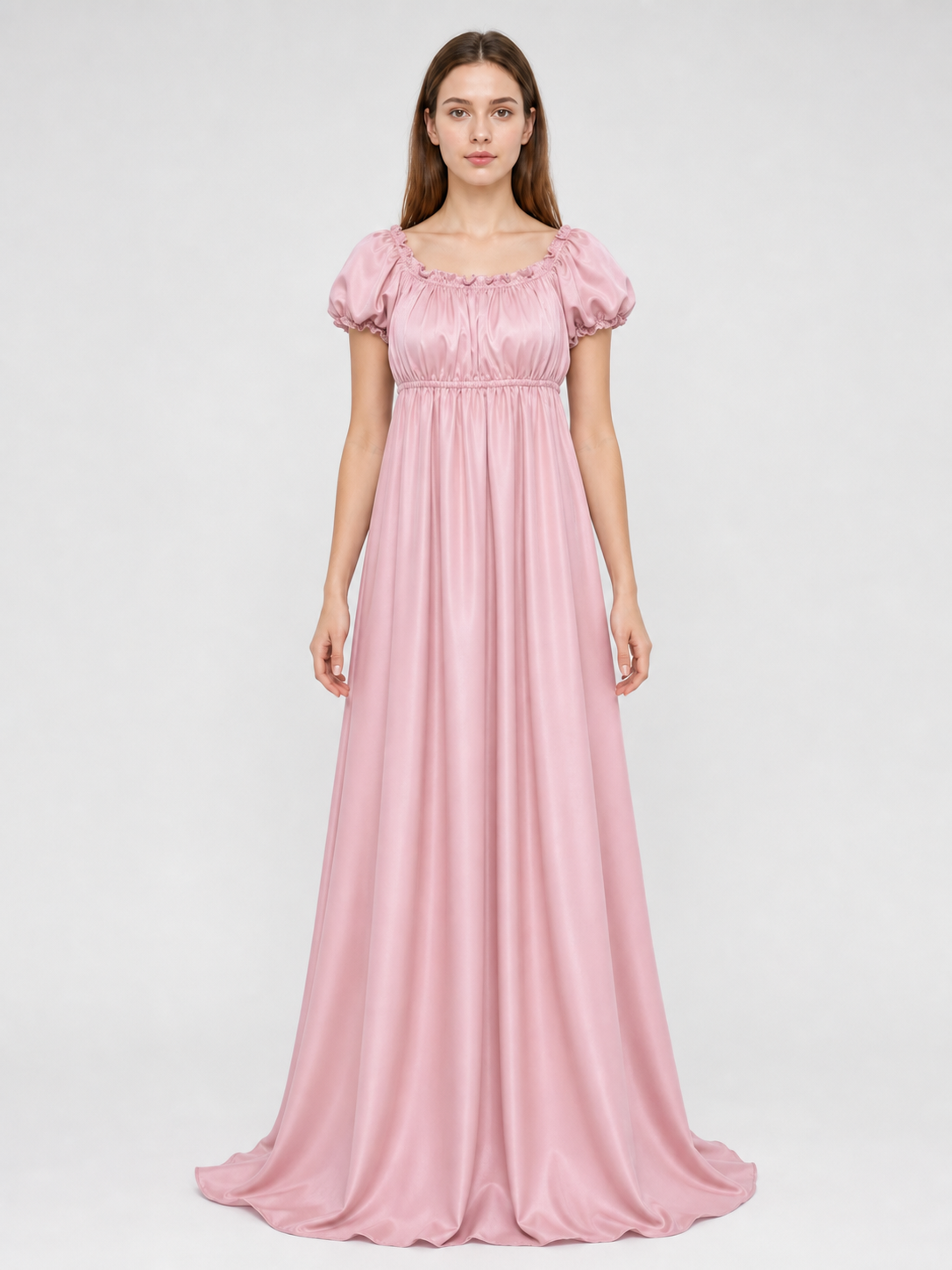 Pink Bridgerton dress for a ball and cosplay