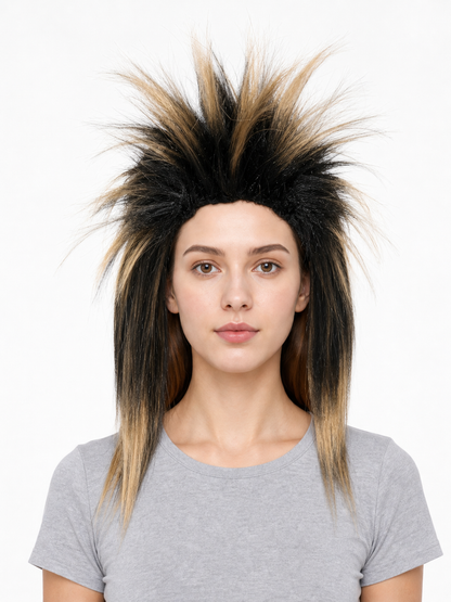 Carnival Brown Spiked Punk Wig