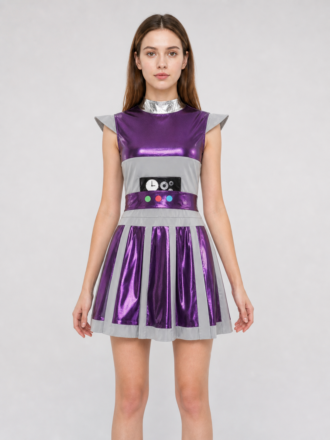 Alien Costume Dress with Headband for Cosplay
