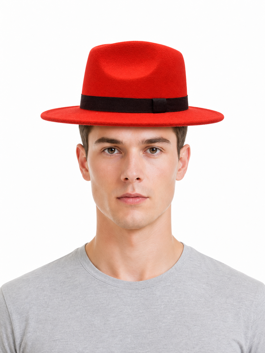 Carnival Fedora Hat with Black Ribbon