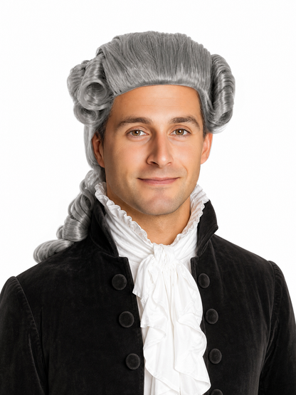 Gray Carnival Colonial-Style Wig