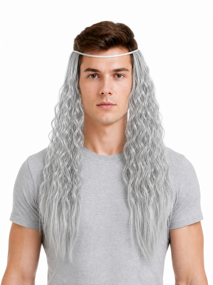 Gray Wizard Beard Costume Accessory for Halloween