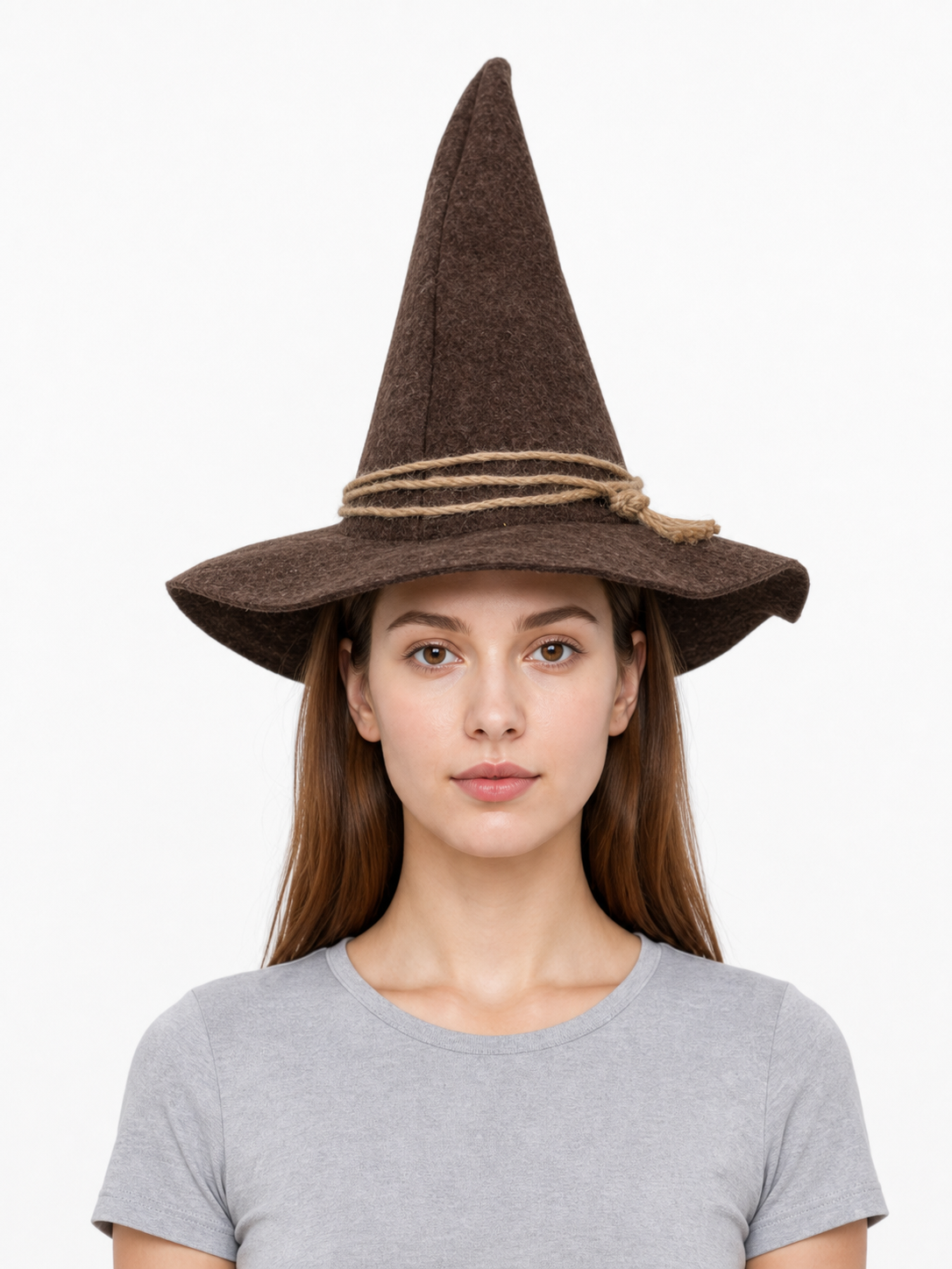 Wide-Brim Scarecrow Carnival Hat
