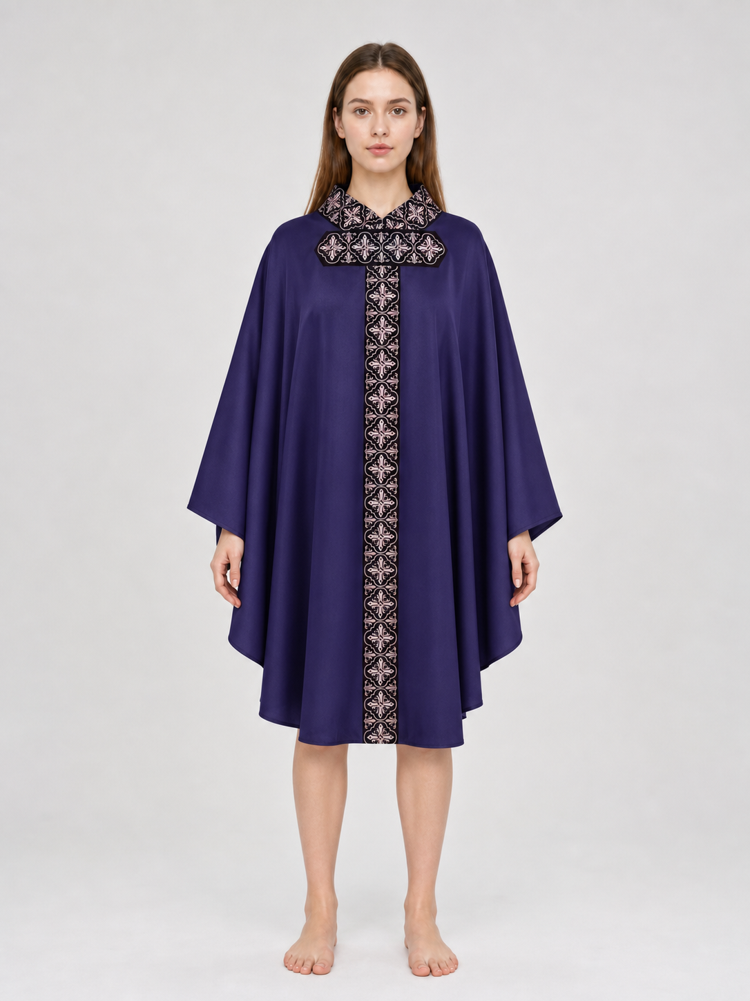 Cosplay Robe with Geometric Pattern