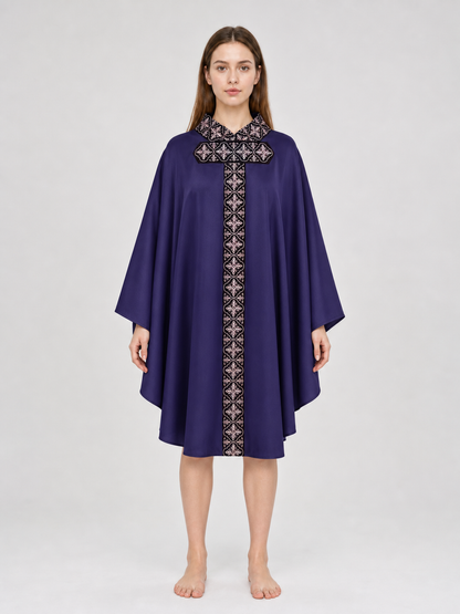 Cosplay Robe with Geometric Pattern