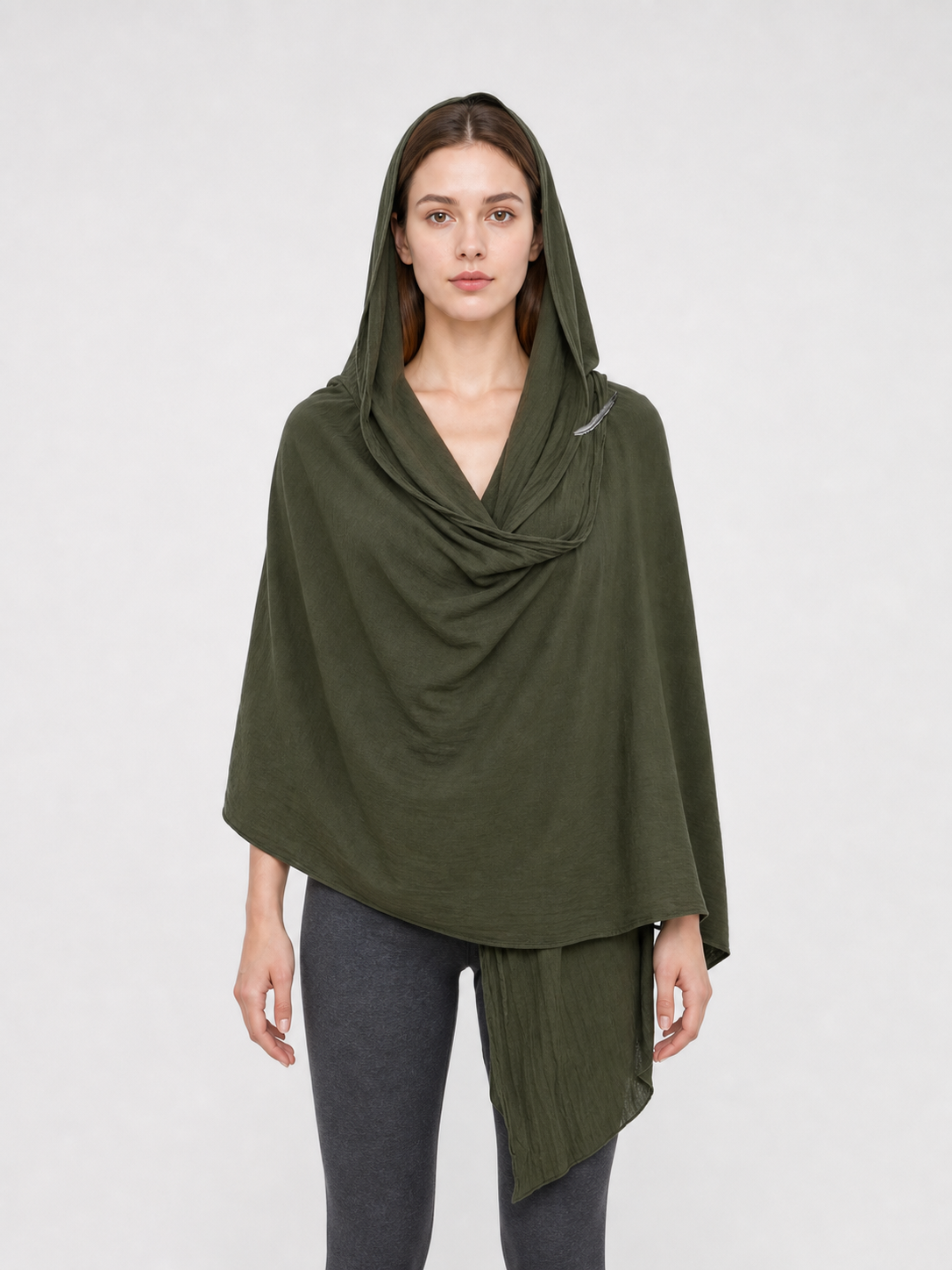 Green Carnival Hooded Cape