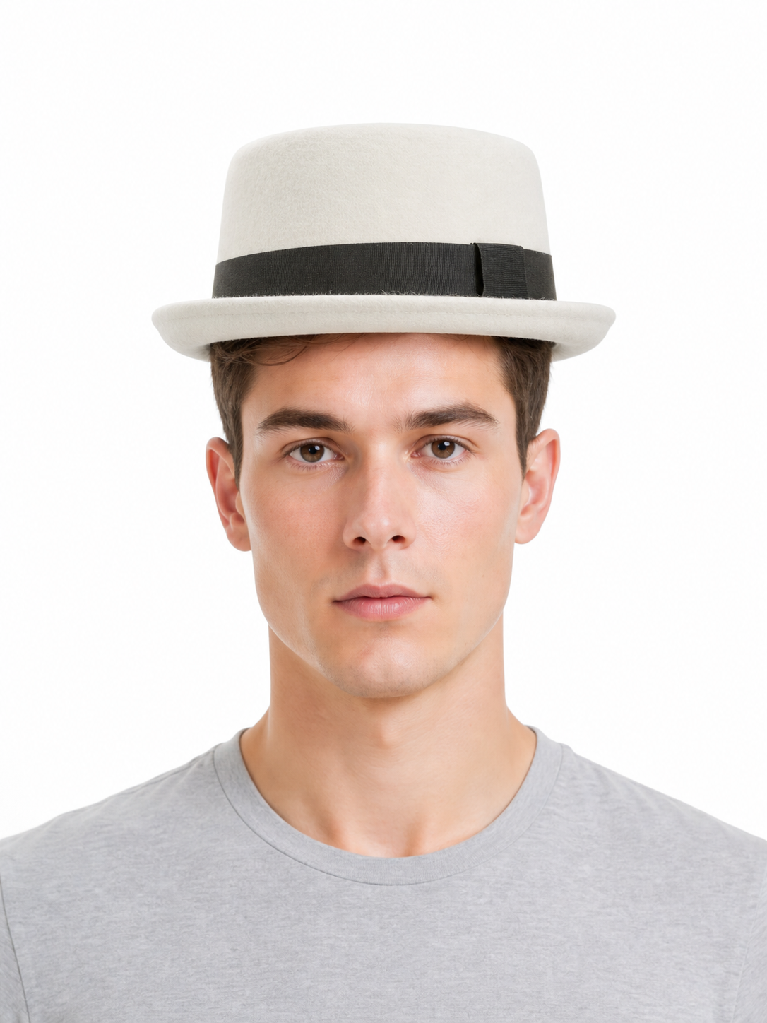 Ivory Carnival Fedora Hat