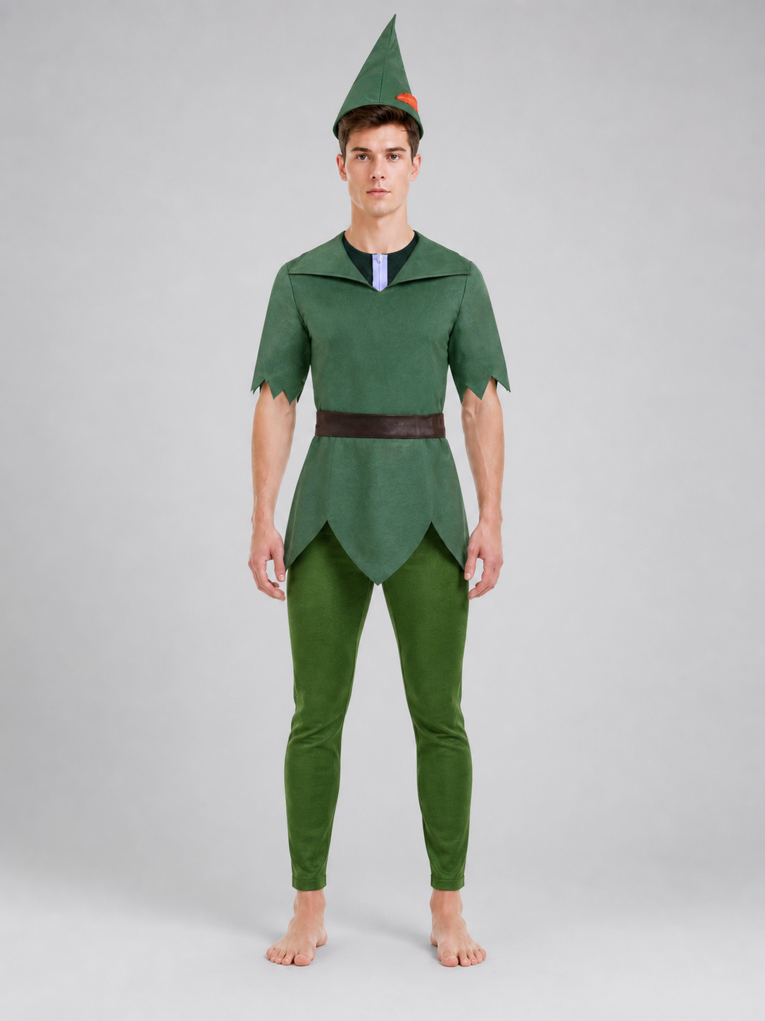Peter Pan Cosplay Costume with Hat and Belt