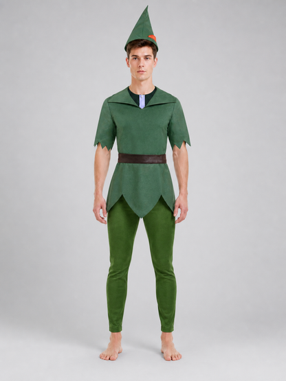 Peter Pan Cosplay Costume with Hat and Belt