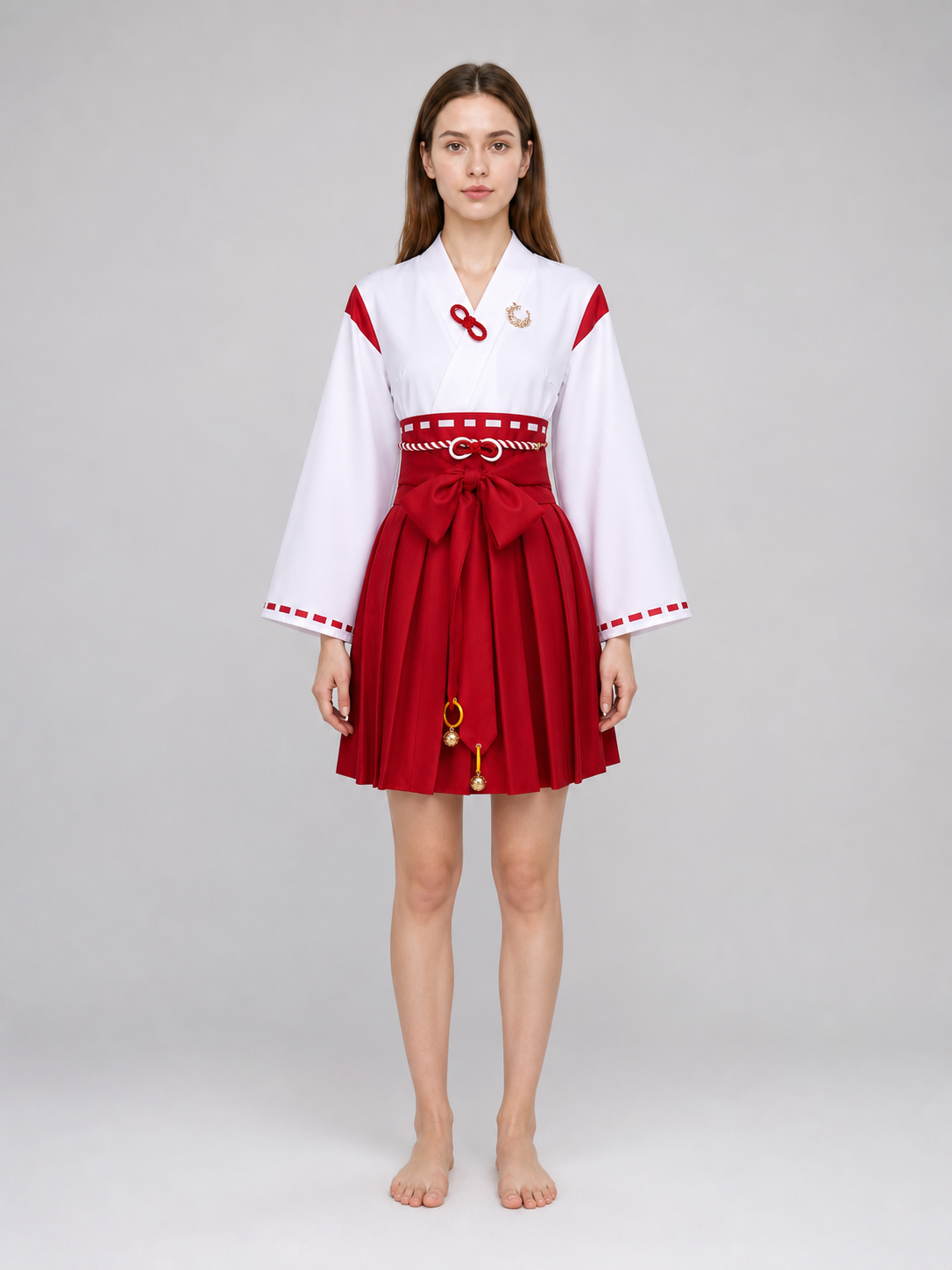 Silent Hill Red and White Cosplay Dress with Belt