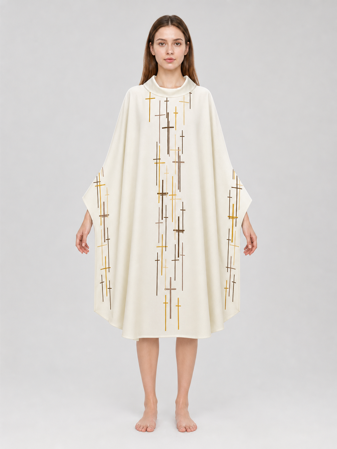 Religious Ceremonial Robe with Cross Pattern