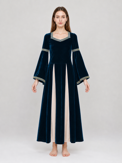 Medieval-style costume dress with headband