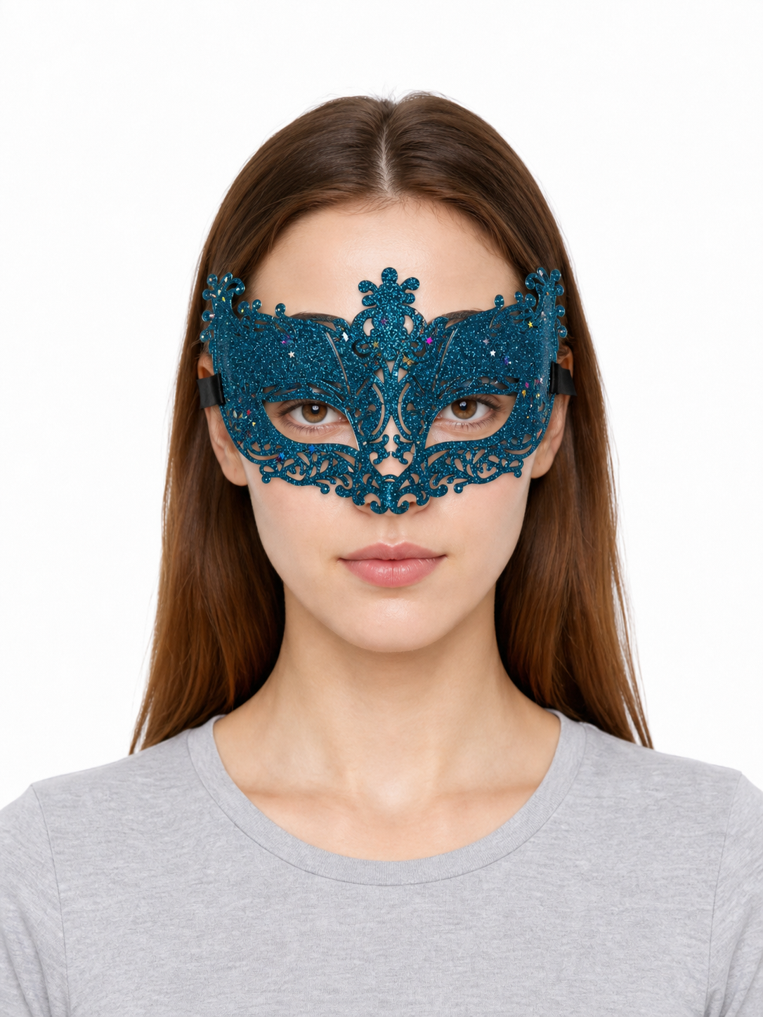 Masquerade Eye Mask with Glitter and Stars