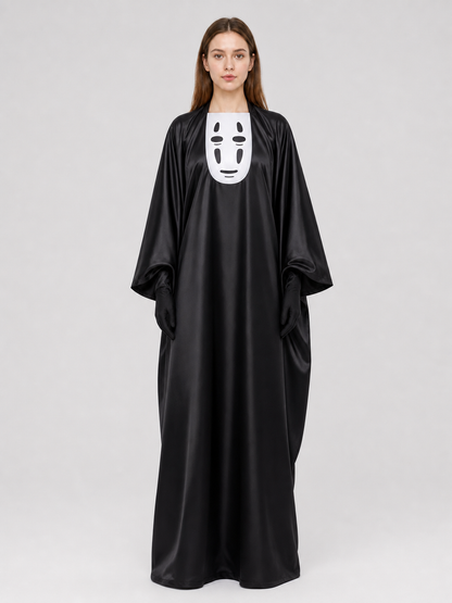 No-Face Costume with Hood, Mask, and Gloves