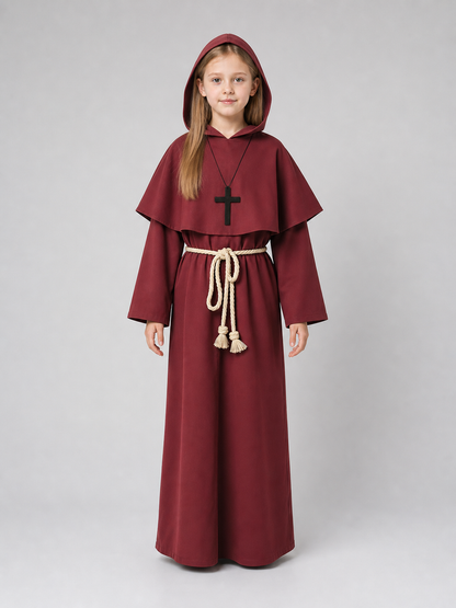 Red Hooded Priest Costume