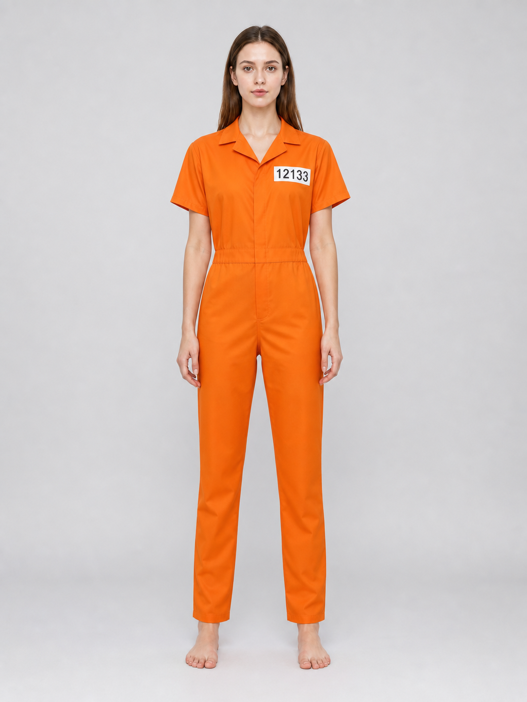 Prisoner Costume, Orange, XS, Accessories