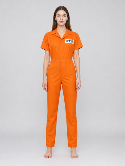 Prisoner Costume, Orange, XS, Accessories