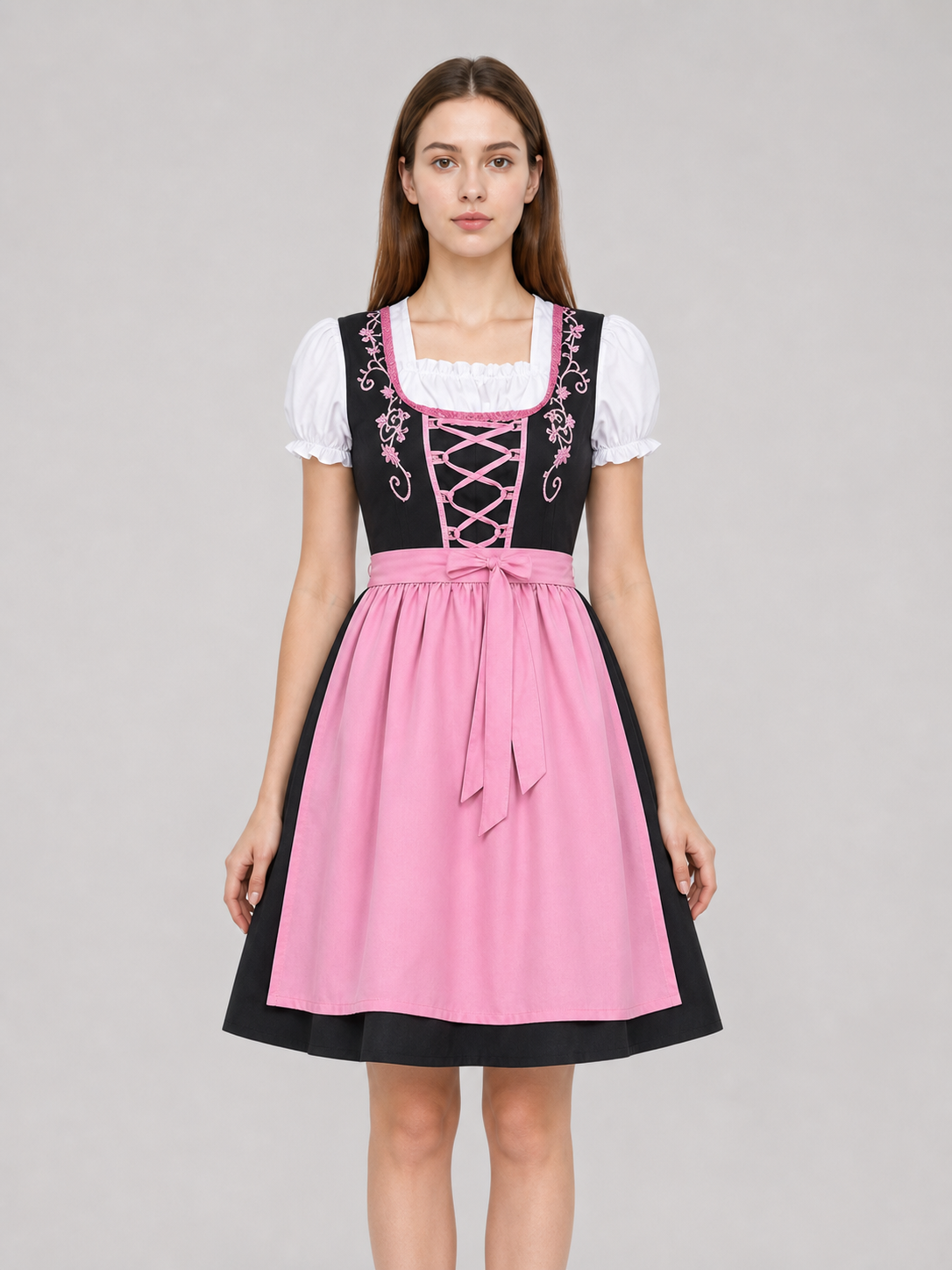Women's Beer Girl Dress, Bavarian Costume front view