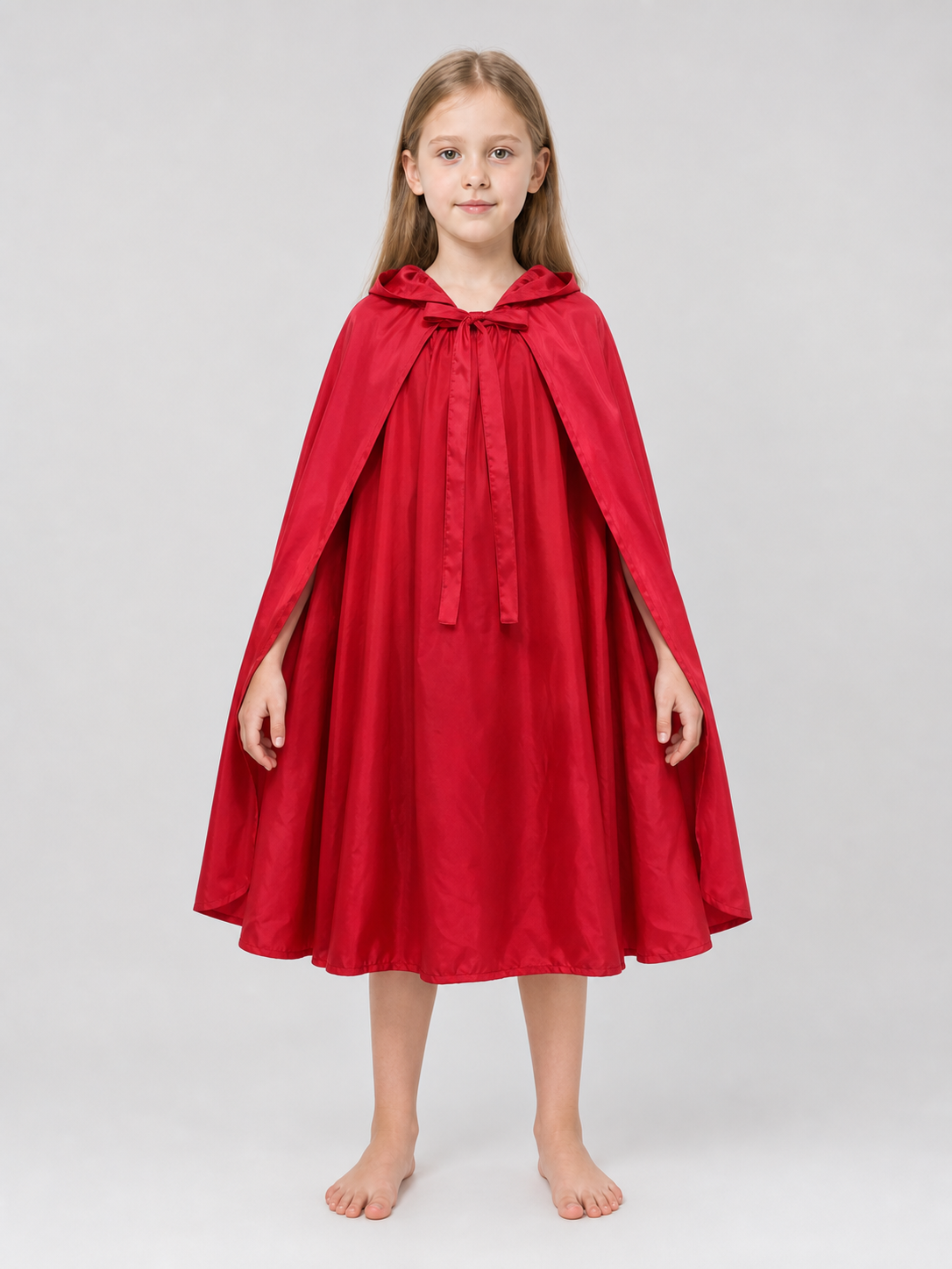 Red hooded cloak for children's cosplay