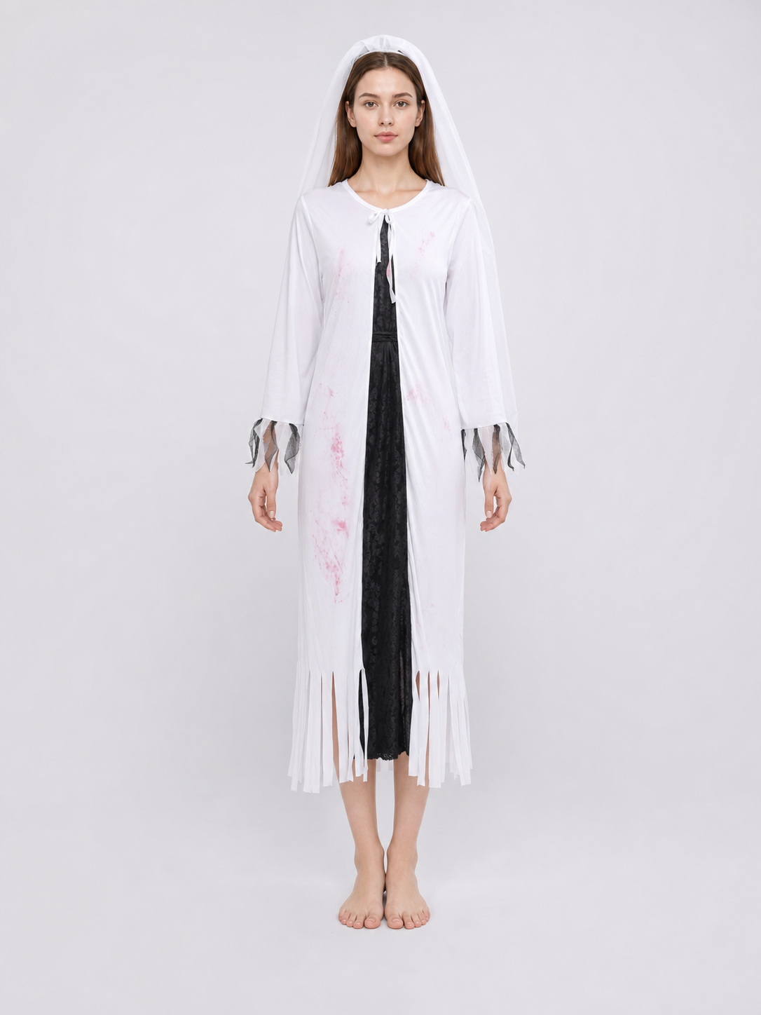 Ghost Costume with Veil for Halloween