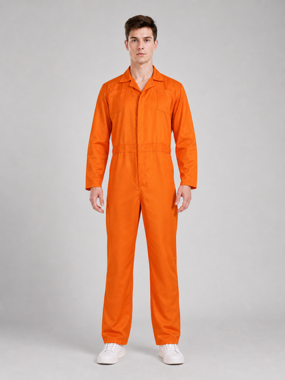 Orange Jumpsuit with Accessories