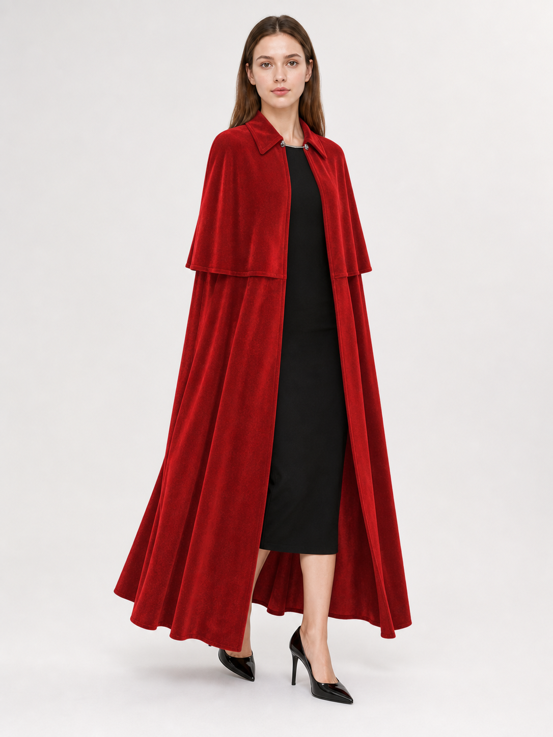 Dark Red Vampire Costume Cape