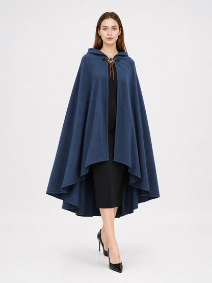 Blue Hooded Carnival Cloak, Medieval