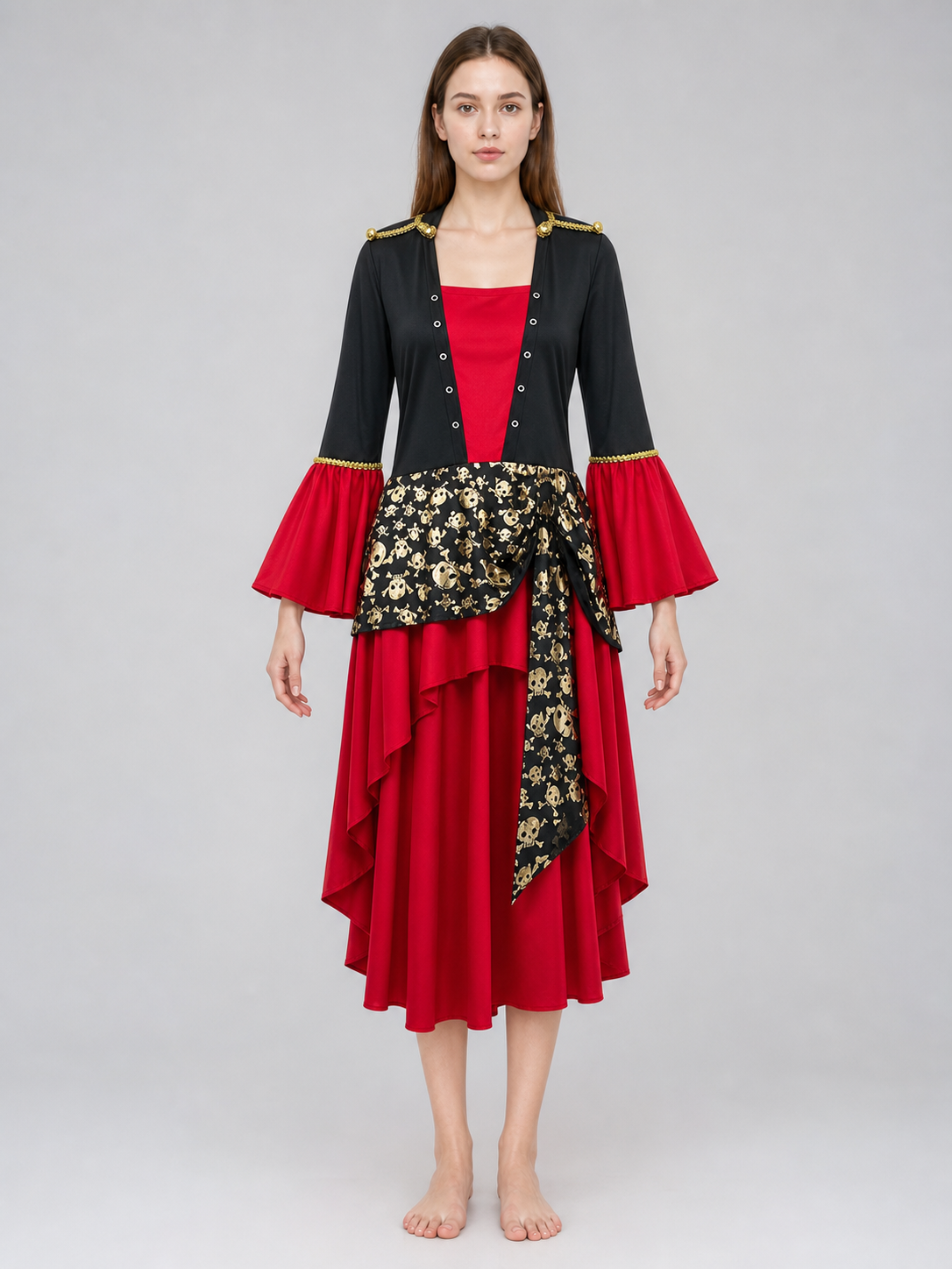 Pirate Costume: Dress, Hat, and Belt for Cosplay