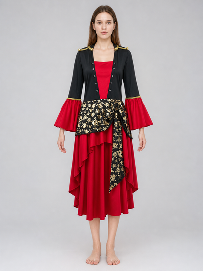 Pirate Costume: Dress, Hat, and Belt for Cosplay