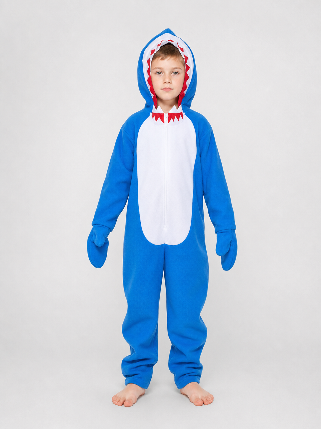 Shark costume, jumpsuit for parties